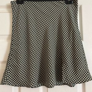 Navy &Beige Cotton Candy LA Houndstooth Mini Skirt